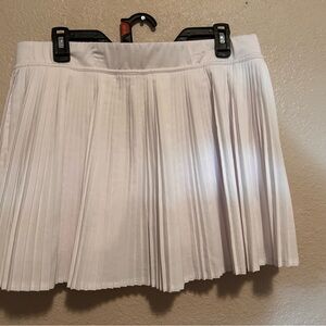 Jessica Simpson Cream Pleated Midi Skirt